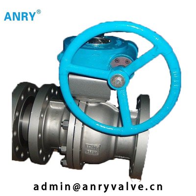 3 ชิ้น A105 body F304 บอลวาล์วคงที่ Fire Safe Ball Valve