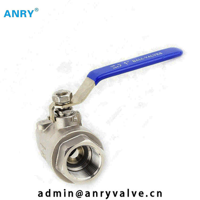 One Piece สแตนเลส CF8 CF8M Body PTFE Viton SeatBall Valve