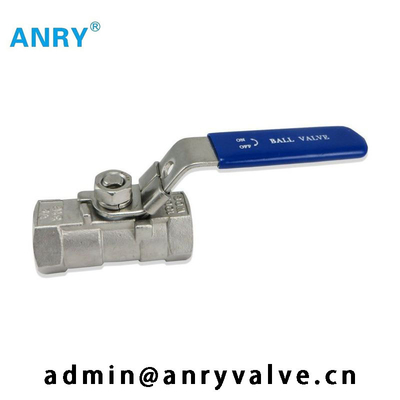 One Piece สแตนเลส CF8 CF8M Body PTFE Viton SeatBall Valve