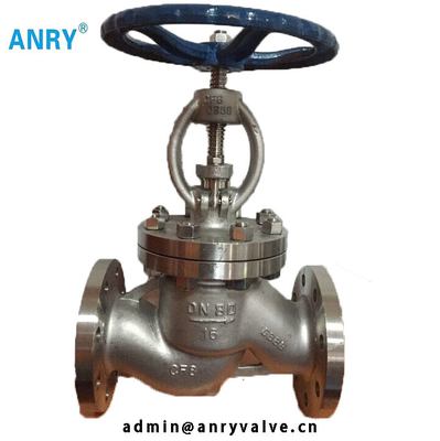 RF Plug Disc Flanged RF DIN F5 มาตรฐาน GS C25 Body Globe Valve