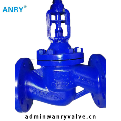 RF Plug Disc Flanged RF DIN F5 มาตรฐาน GS C25 Body Globe Valve