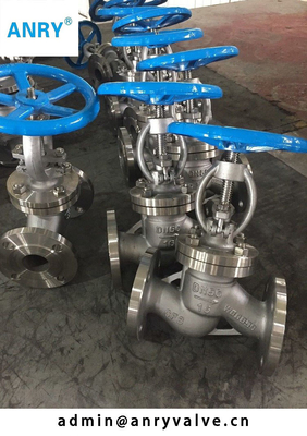 RF Plug Disc Flanged RF DIN F5 มาตรฐาน GS C25 Body Globe Valve