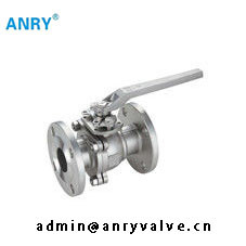 2 ชิ้นร่างกาย WCB SS304 บอล PTFE ที่นั่งหน้าแปลน RF ลอยบอลวาล์ว