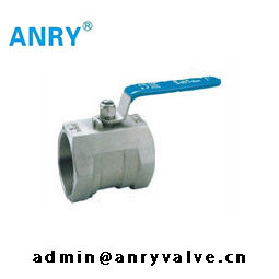 One Piece สแตนเลส CF8 CF8M Body PTFE Viton SeatBall Valve
