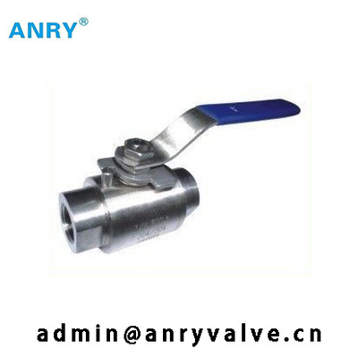 2 ชิ้นหญิง NPT BSP เกลียว A105 ร่างกาย CF8M ball PTFE Seat Ball Valve
