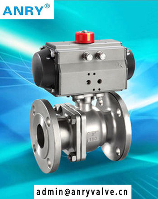 Quickly Opening SS Ball Valve  Flanged RF Pneumatic Operated Ball Valve
