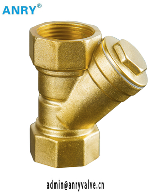 ISO228  4" Casted  Brass Inline Y Type Strainer With Long Handle